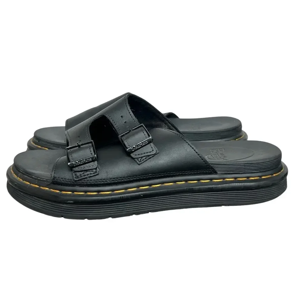Dr. Martens Dax Slide Buckle Sandals Black Mens Size 13
